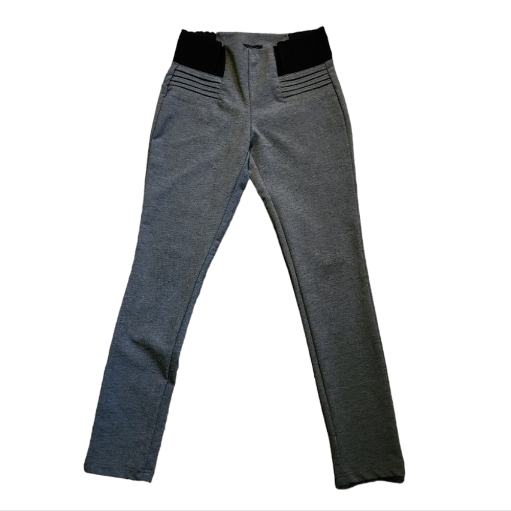 Ci Sono Grey Trouser Leggings, Size Medium